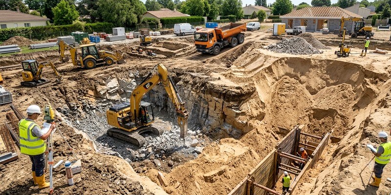 Travaux lourds de terrassement